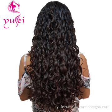 Wholesale Factory Price Raw Unprocessed Remy Hair Swiss Lace Frontal Wigs Virgin Human Hair Peruvian Curly Full Lace Wig